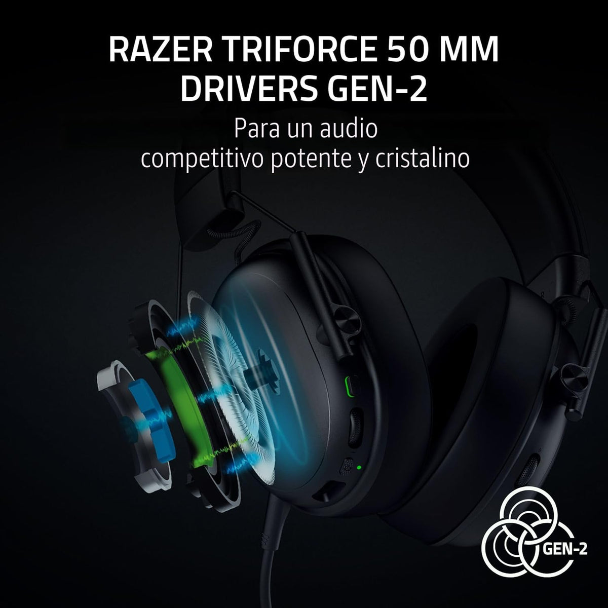 Diademas inalámbricaas Razer Blackshark  V3 X HyperSpeed