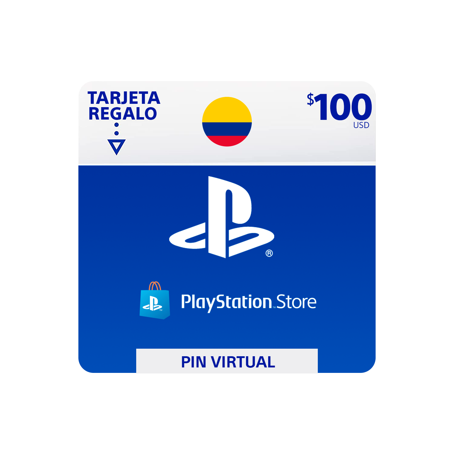 Pin Virtual PLAYSTATION ($100 USD)