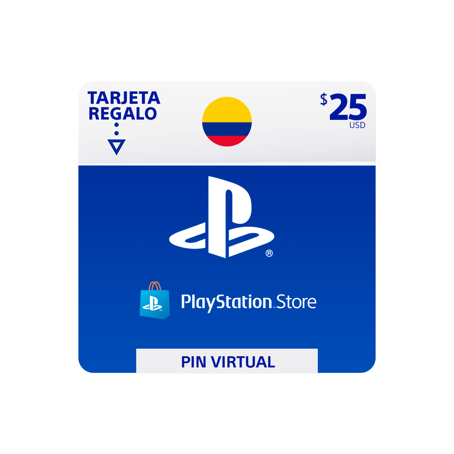 Pin Virtual PLAYSTATION ($25 USD)