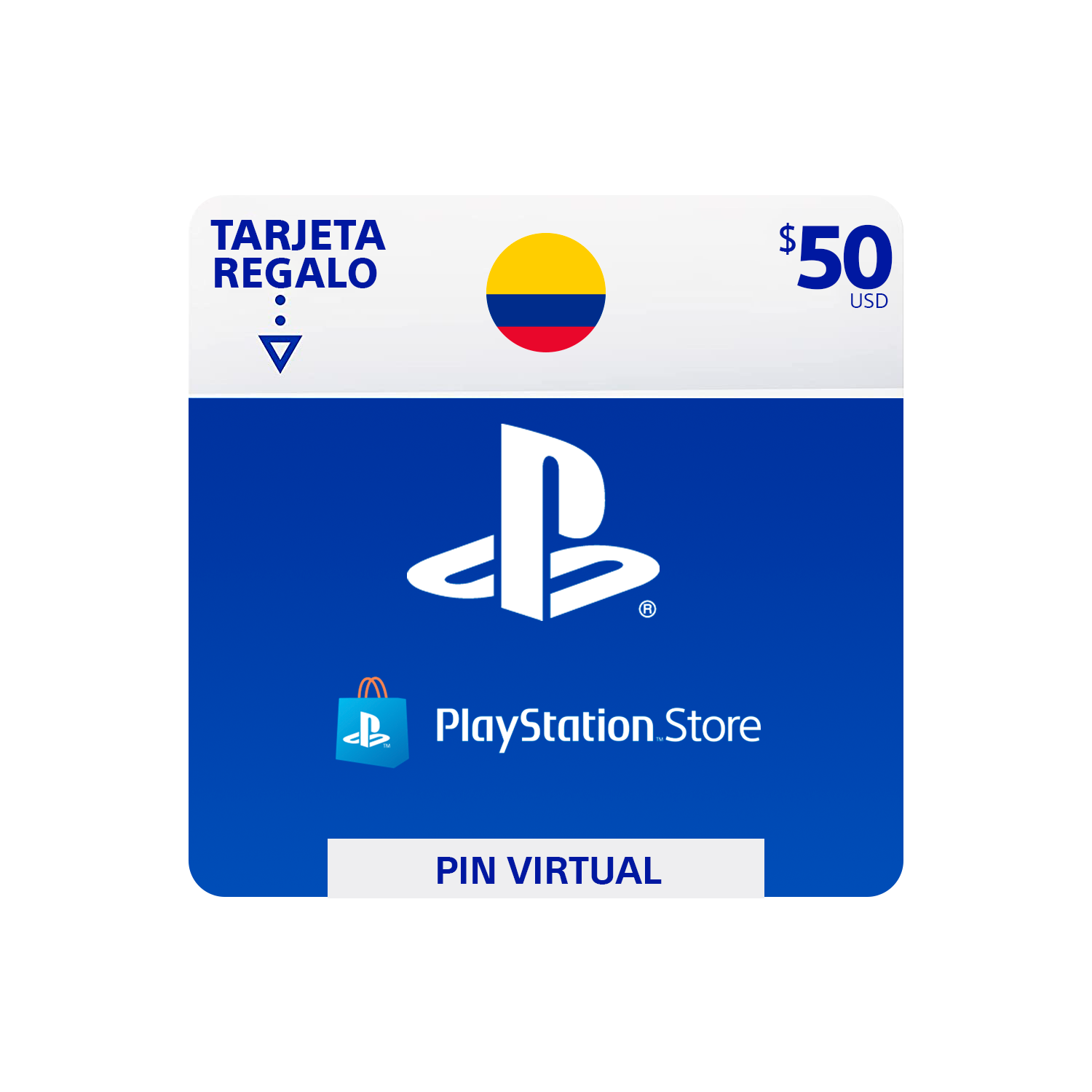 Pin Virtual PLAYSTATION ($50 USD)