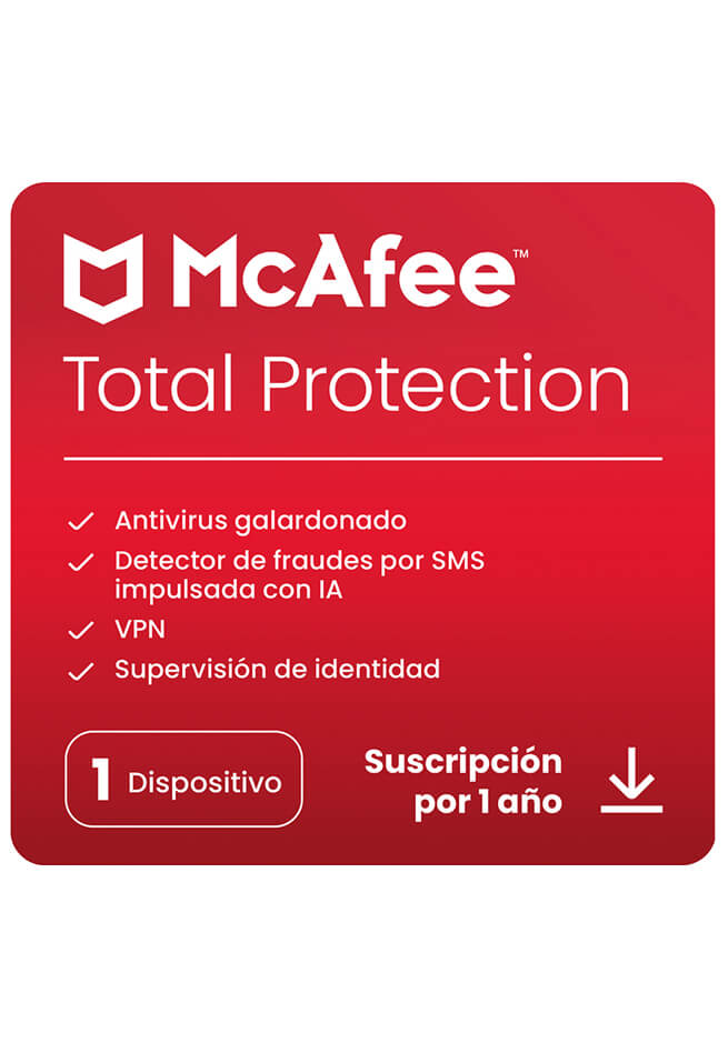 Pin Antivirus McAfee Total Protection 1 Dispositivo