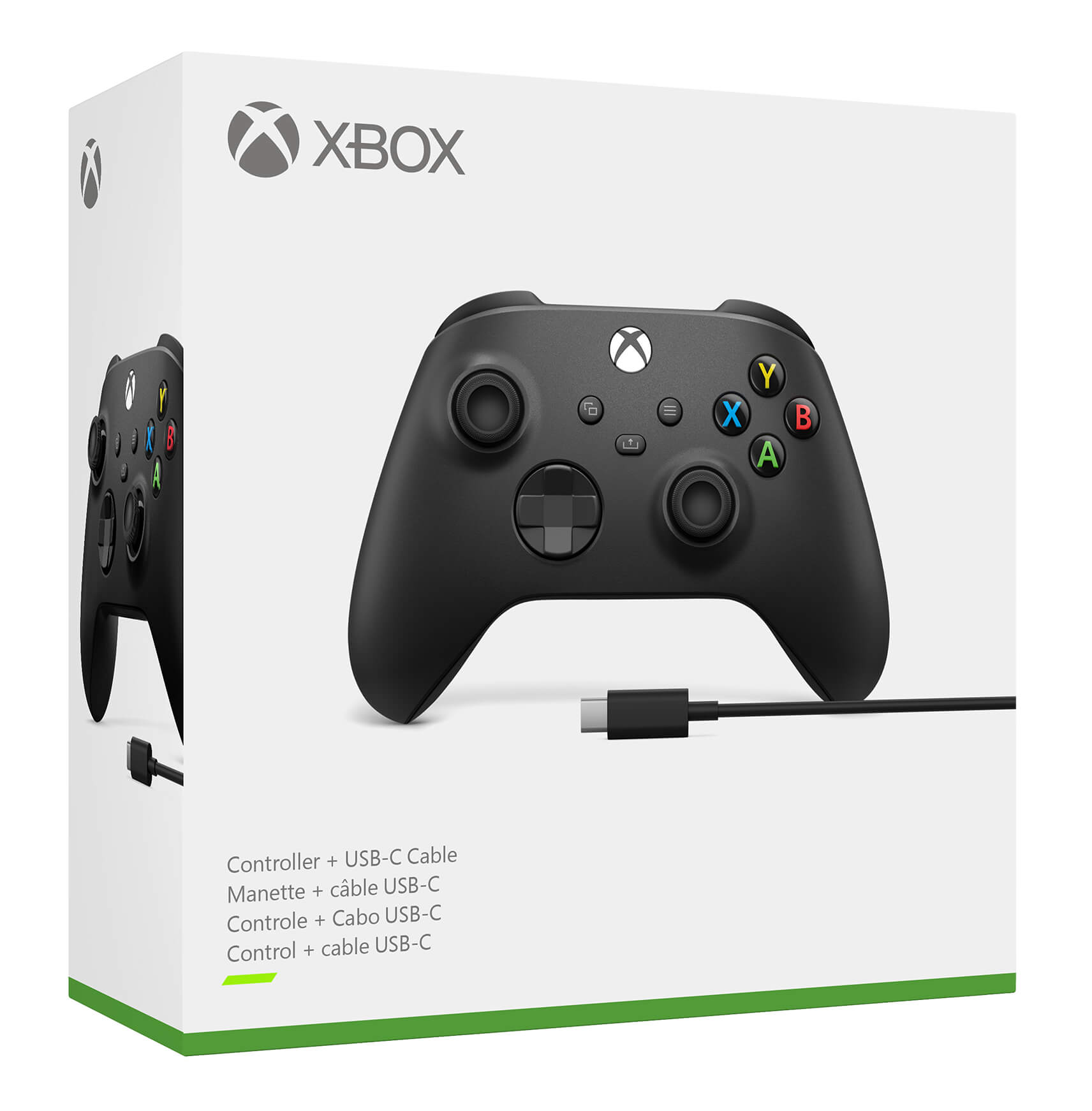 Control Inalámbrico XBOX + Cable USB-C Negro