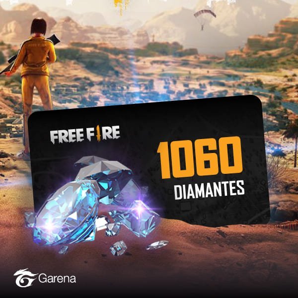 PIN Virtual FreeFire 1060 Diamantes 799366881476