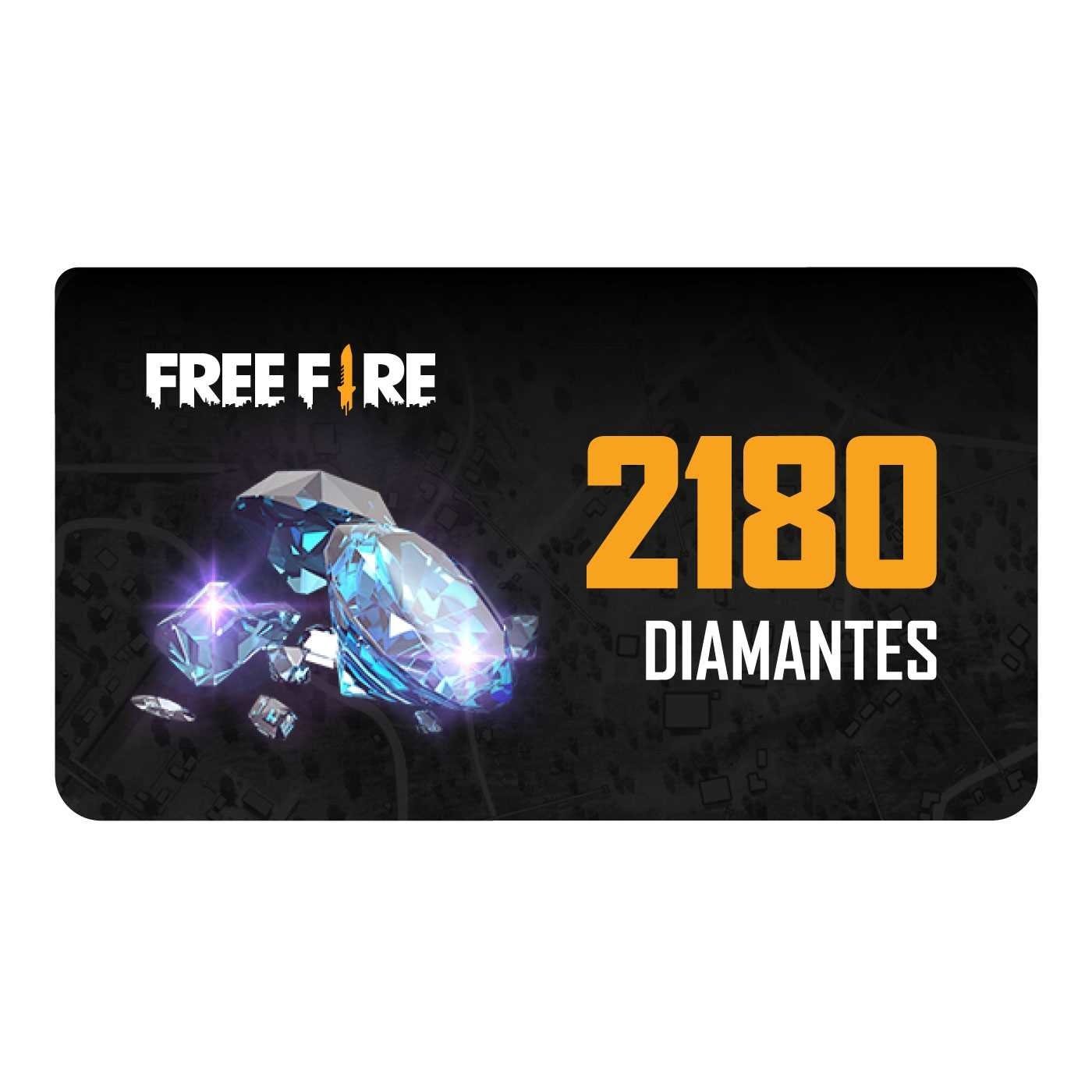 PIN Virtual FreeFire 2180 Diamantes 799366881483