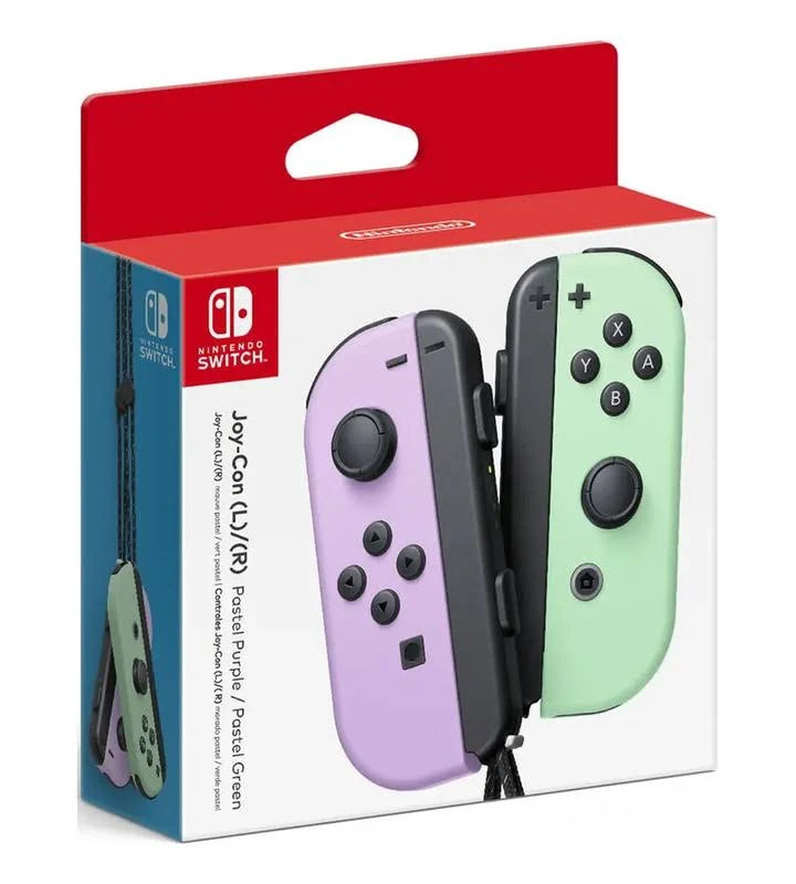 Control Nintendo Joycon Lr Switch Lila Verde Pastel