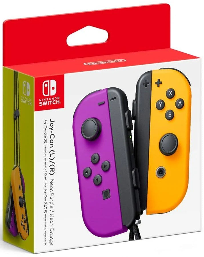Nintendo Joy-Con (L/R) en color Morado Neón / Naranja Neón